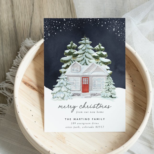 Anúncio de mudança de férias noturnas de inverno (Criador carregado)