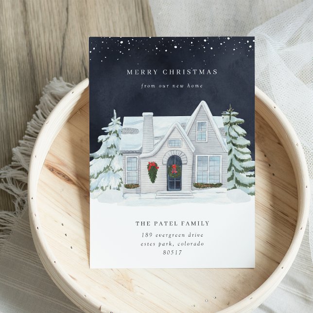 Anúncio de mudança de férias noturnas de inverno (Criador carregado)