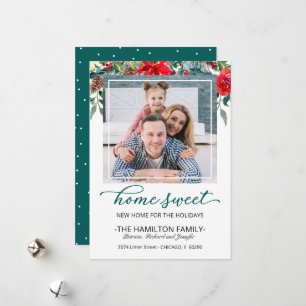 Anúncio de mudança de Natal doce em casa Foto