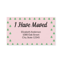 Anúncio de Mudança de Natal Rosa Árvore de Natal