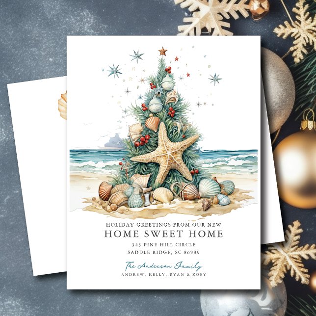 Anúncio de mudança de Natal tropical (Criador carregado)