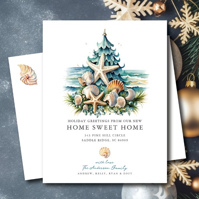 Anúncio de mudança de Natal tropical (Criador carregado)