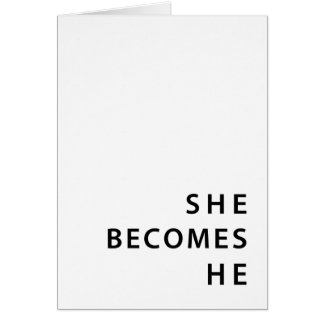 anúncio de mudança de sexo