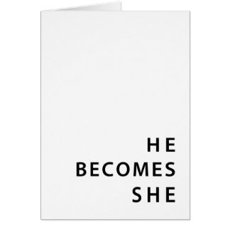 anúncio de mudança de sexo : ele se torna ela