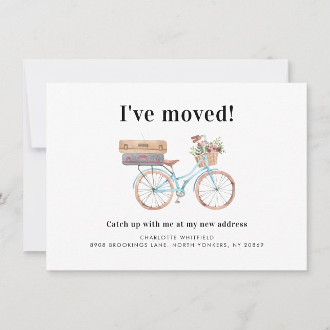 Anúncio de mudança de vigília de endereço em movim (Frente)