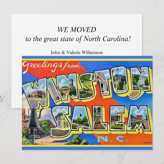 Anúncio de Mudança de Winston Salem (Frente/Verso)