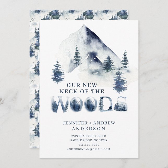 Anúncio de mudança do bosque de inverno no New Nec (Frente/Verso)