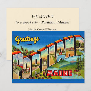 Anúncio de Mudança em Portland Maine