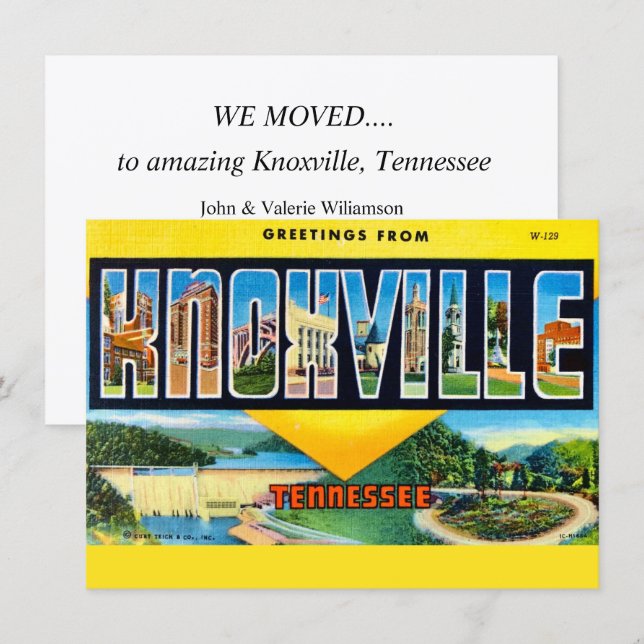 Anúncio de Mudança Knoxville TN (Frente/Verso)