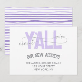 Anúncio de Mudança Lilac We Moved Y'all