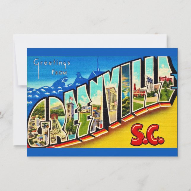 Anúncio de Mudança Mapa de Greenville SC (Frente)