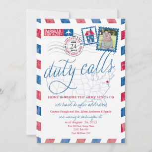 Anúncio de Mudança Militar Correio Aéreo Antigo