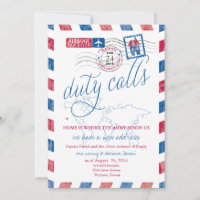 Anúncio de Mudança Militar por Correio Aéreo para 