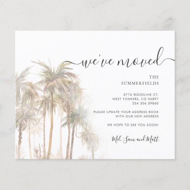 Anúncio de Mudança Orçamento Palmeiras Costeiras (Frente)