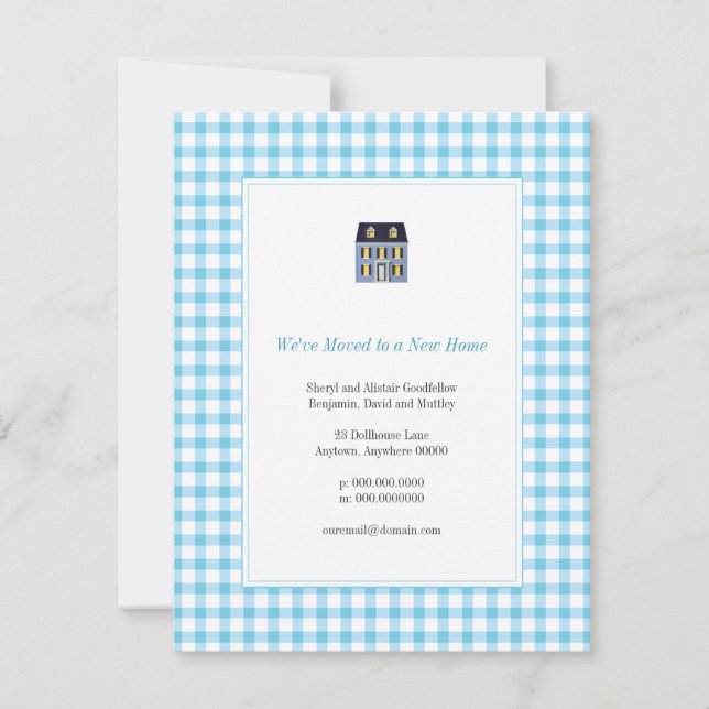 Anúncio de Mudança para Casa Xadrez (Frente)