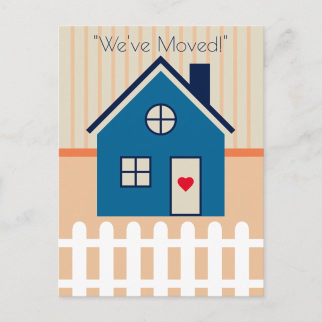 Anúncio de Mudança para Nova Casa Adorável (Frente)