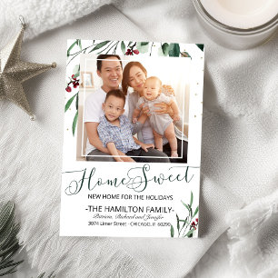 Anúncio de Mudança para Novo Lar Foto Natal