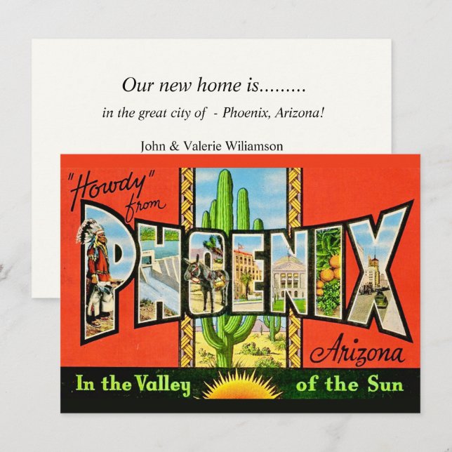 Anúncio de Mudança Phoenix AZ (Frente/Verso)