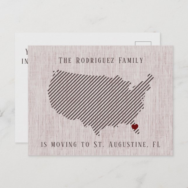 Anúncio de Mudança Rosa EUA e Coração (Frente/Verso)