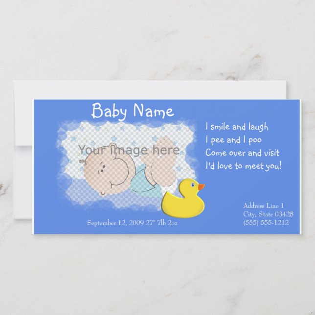 Anúncio de Nascimento (Frente)