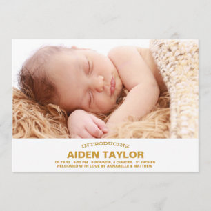 Anúncio de Nascimento Bold Baby