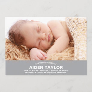 Anúncio de Nascimento Bold Baby