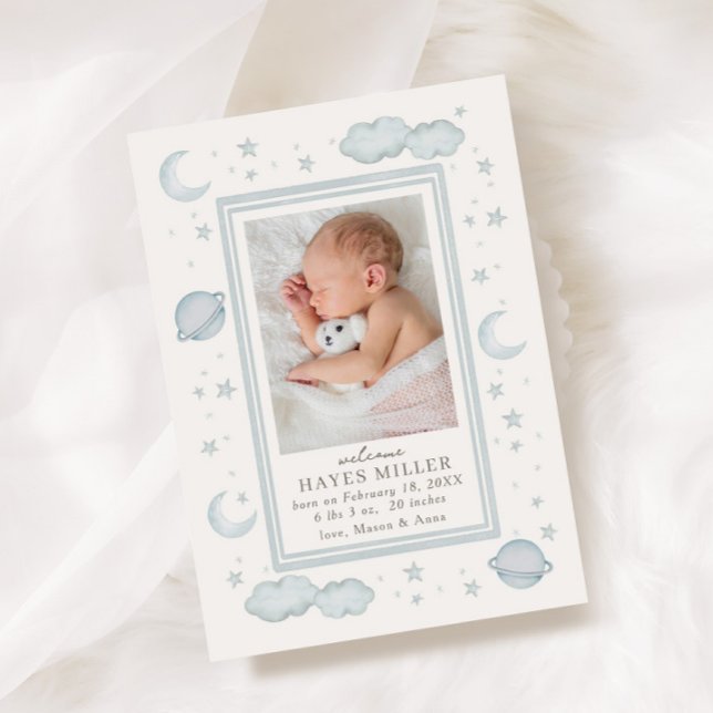 Anúncio de Nascimento Celestial Suave (Criador carregado)