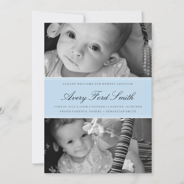 ANÚNCIO DE NASCIMENTO CLÁSSICO (Frente)