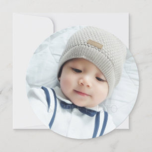 Anúncio de nascimento com fotografia personalizada