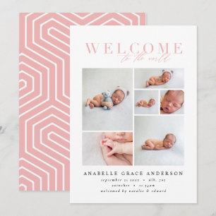 Anúncio de nascimento com várias fotos, roteiro 