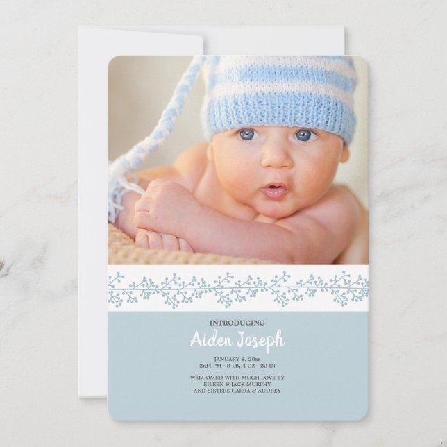 Anúncio de Nascimento da Banda Berry (Frente)