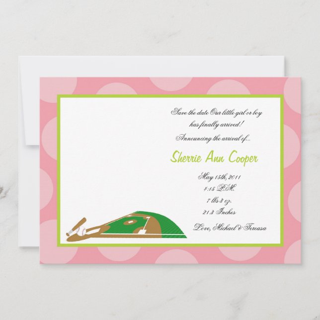 Anúncio de Nascimento da Bola Soft Esportiva 5x7 (Frente)