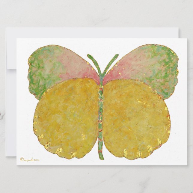 Anúncio de Nascimento da Borboleta de Junho (Frente)