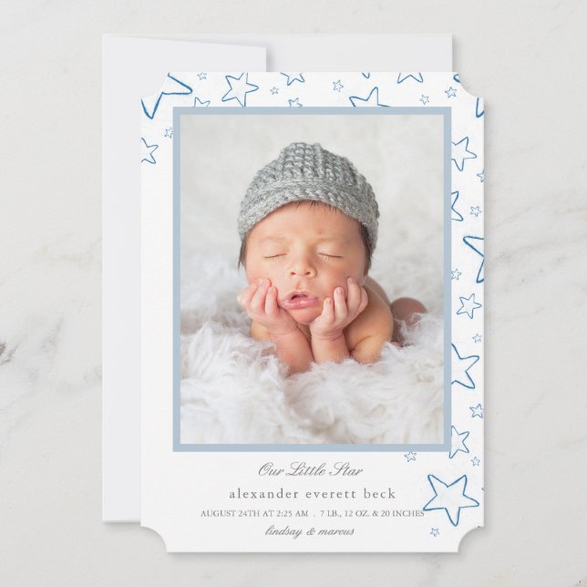 Anúncio de Nascimento da Estrela Pequena (Frente)