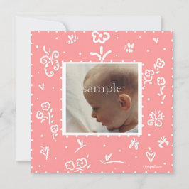 Anúncio de Nascimento da Flor de Salmão