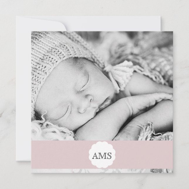 Anúncio de nascimento da foto (Frente)