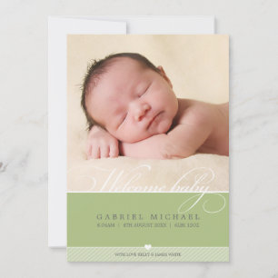 ANÚNCIO DE NASCIMENTO DA FOTO: adorável tipo 3