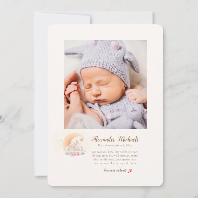 Anúncio de Nascimento da Foto com Suspensão do nas (Frente)