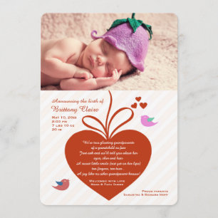 Anúncio de Nascimento da Foto do Amor do Avô