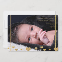 Anúncio de Nascimento da Foto do Nosso Amor