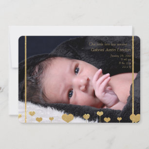 Anúncio de Nascimento da Foto do Nosso Amor