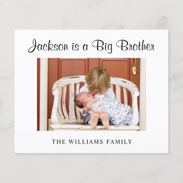 Anúncio de Nascimento da Foto do Novo Bebê (Frente)