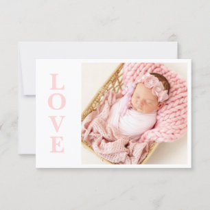 Anúncio de Nascimento da Foto Fotografia Pink Lov