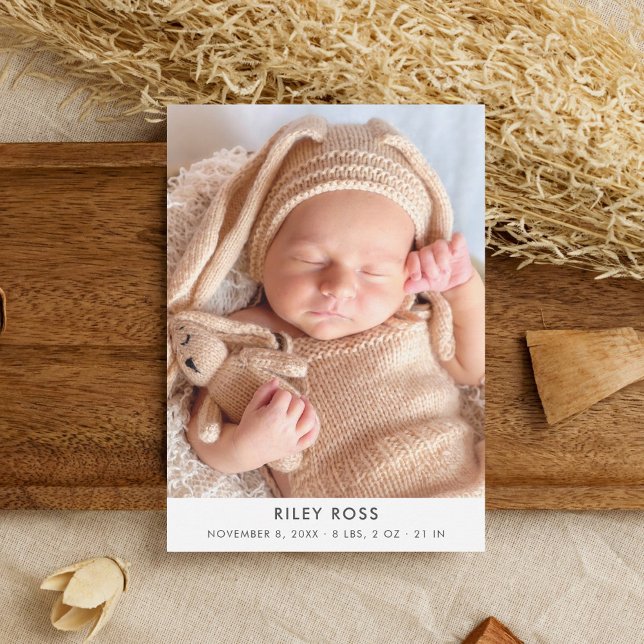 Anúncio de Nascimento da Foto Moderna (Criador carregado)