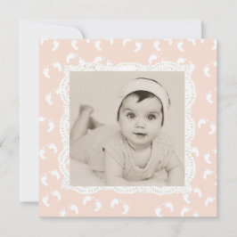 Anúncio de Nascimento da Garota Coral Colorida