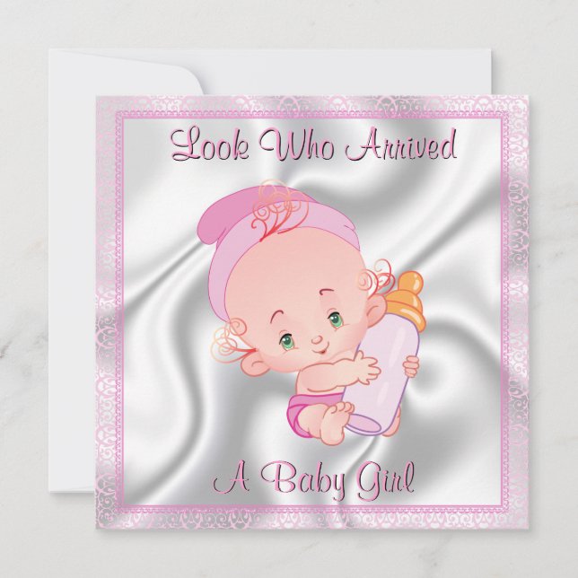 Anúncio de Nascimento da Menina (Frente)