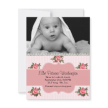 Anúncio de Nascimento da Menina Chic Cottage