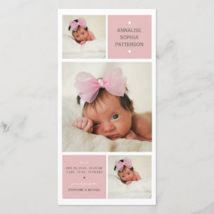 Anúncio de Nascimento da Menina do Trio Moderno