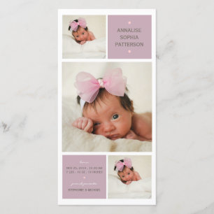 Anúncio de Nascimento da Menina do Trio Moderno