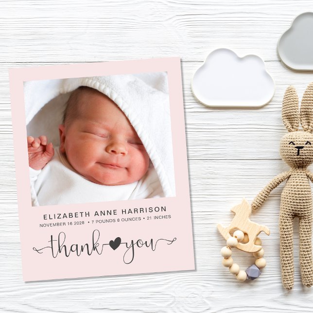 Anúncio de Nascimento da Menina Rosa de Orçamento (Criador carregado)